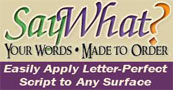 Lettering Stencils